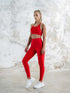 Soutien-gorge de sport rouge croisé Lismina